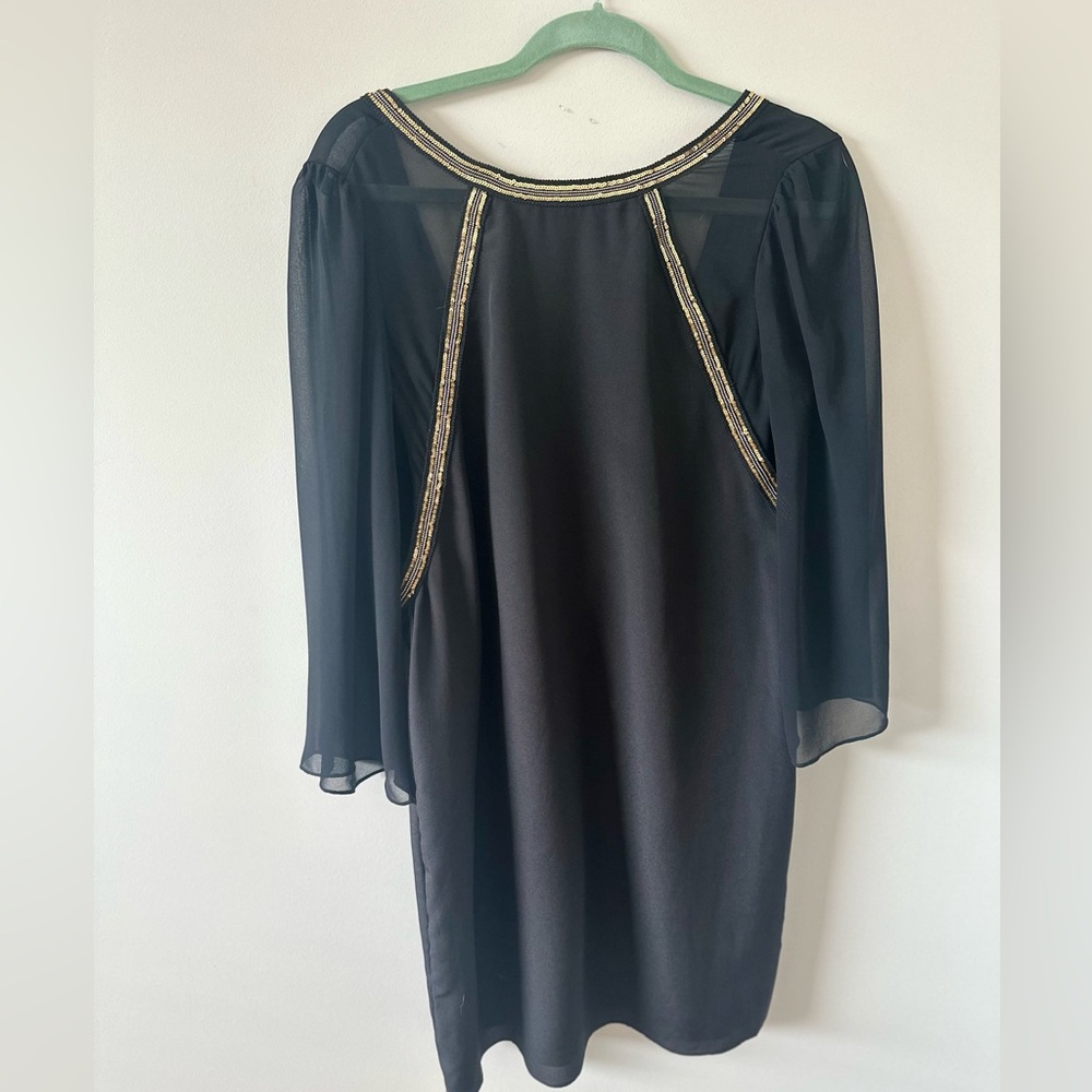 Bcbg backless black cocktail dress